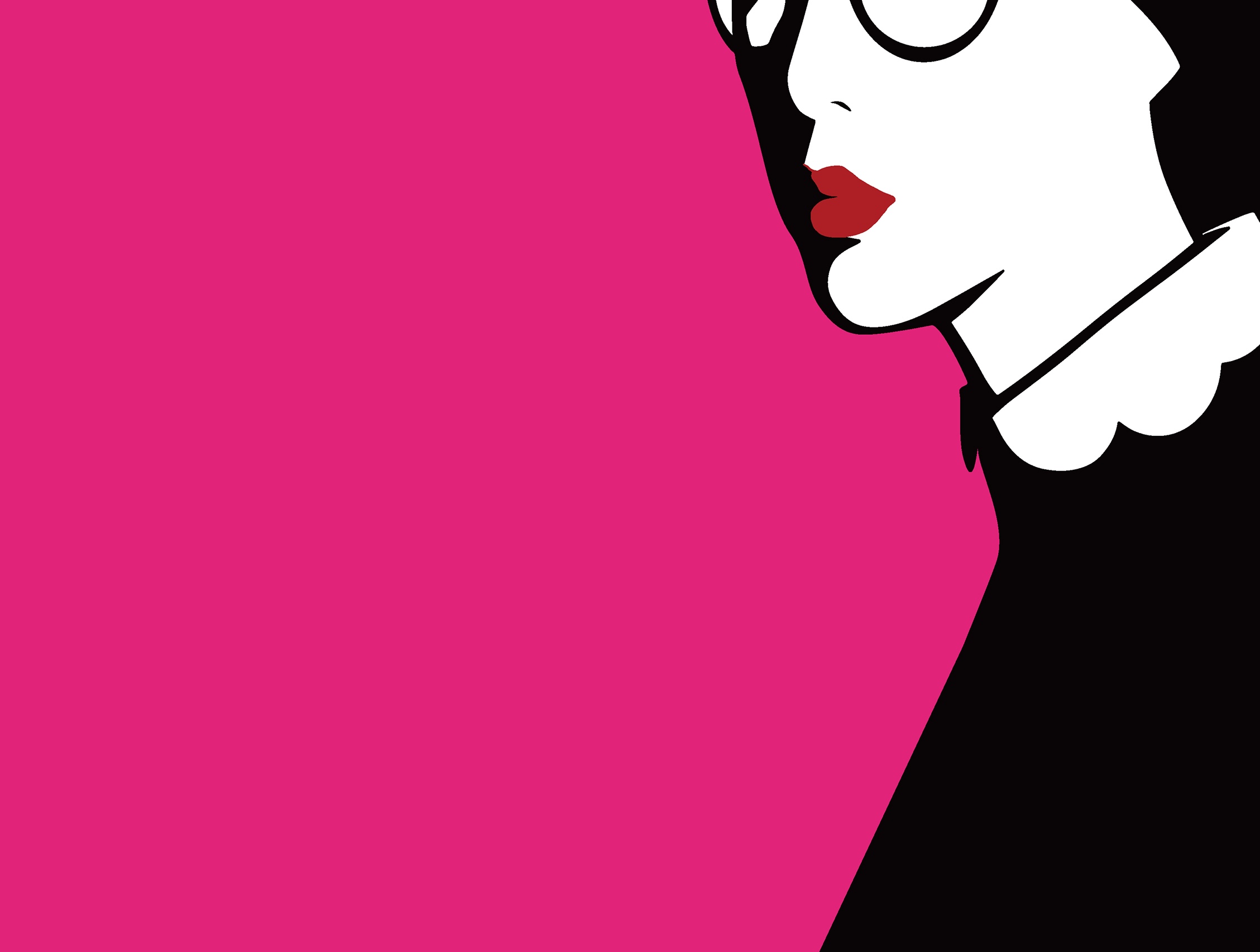 Background image with a stylized face silhouette